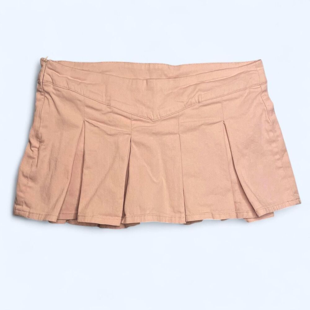 Fashion Nova Pink Pleated Mini Skirt